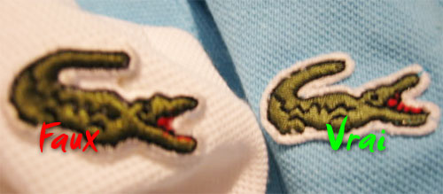 Crocodile Lacoste Comment reconnaître un faux polo Lacoste ?