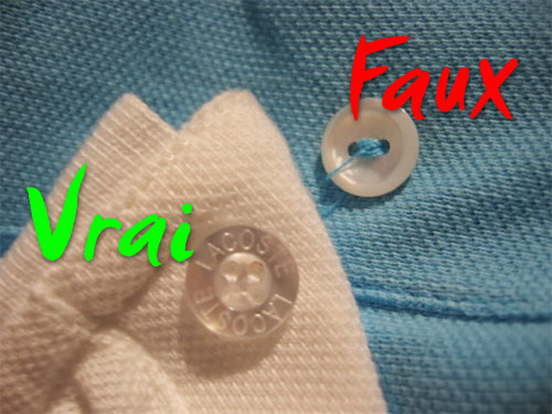 Boutons polo Lacoste Comment reconnaître un faux polo Lacoste ?